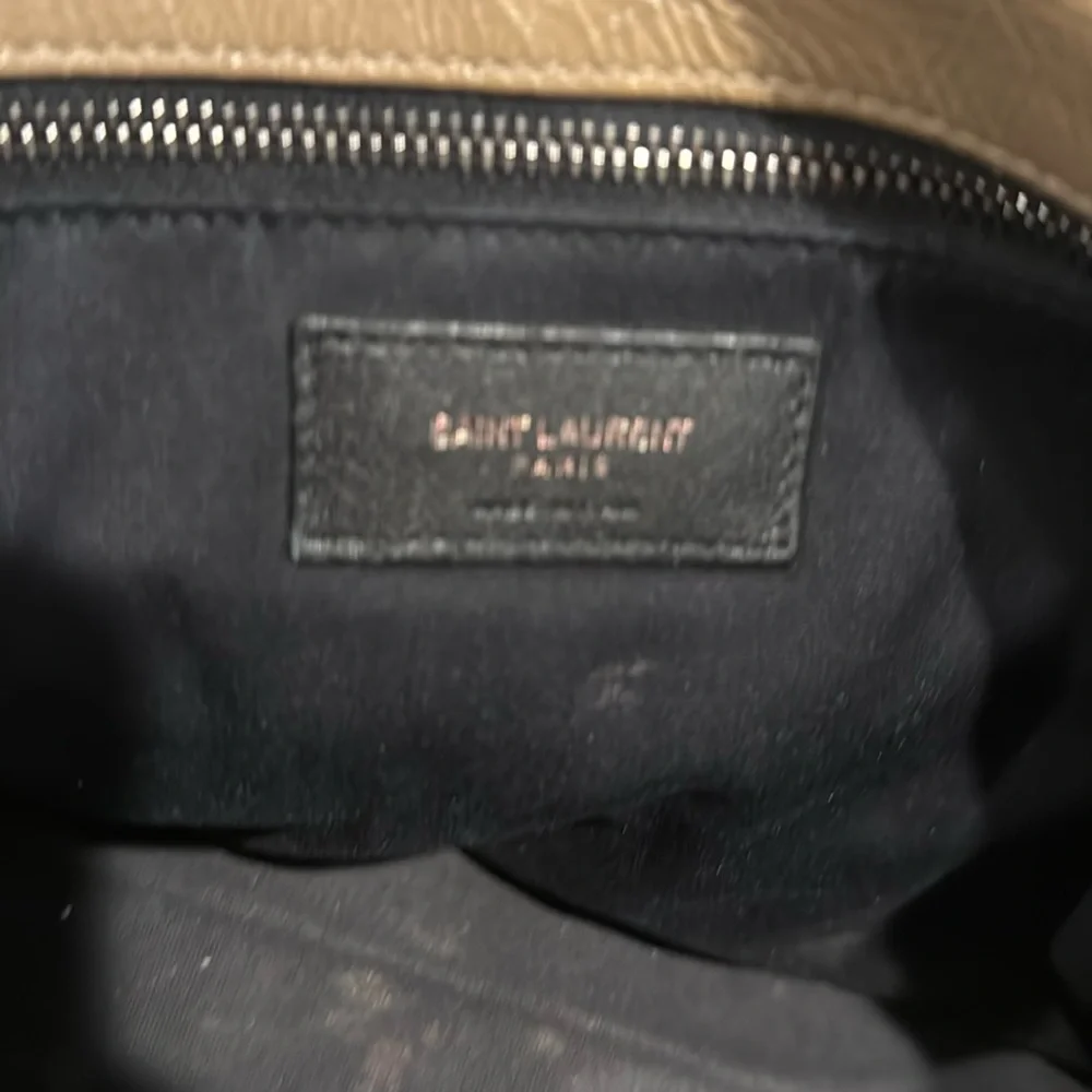 YSL Saint Laurent NIKI Medium Chain Flap Bag Matelasse Neutral Leather Handbag - Picture 12 of 16